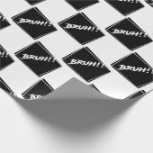 Papier Cadeau Conception de mot de "Bruh" (Coin)