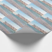 Papier Cadeau Conception de motif de citation de rivage de sable (Coin)