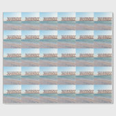 Papier Cadeau Conception de motif de citation de rivage de sable (Plat)