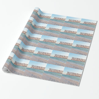 Papier Cadeau Conception de motif de citation de rivage de sable