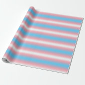 Papier Cadeau Conception de motif de drapeau de fierté transgenr (Déroulé)
