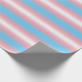 Papier Cadeau Conception de motif de drapeau de fierté transgenr (Coin)