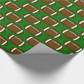 Papier Cadeau Conception de Motif de football sur le terrain ver (Coin)