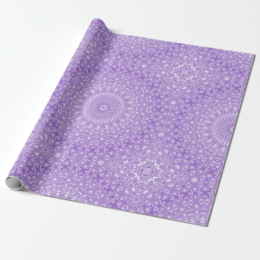 Papier Cadeau Conception de motif de mandala améthyste (Déroulé)
