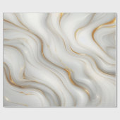Papier Cadeau Conception de motif de marbre blanc gris élégant (Plat)
