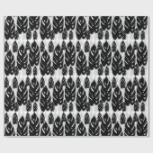 Papier Cadeau Conception de motif d'illustration de feuille (Plat)