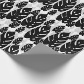 Papier Cadeau Conception de motif d'illustration de feuille (Coin)