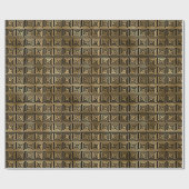 Papier Cadeau Conception de motif en spirale de clé grecque Art (Plat)