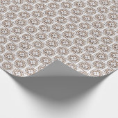 Papier Cadeau Conception de motif géométrique rustique (Coin)