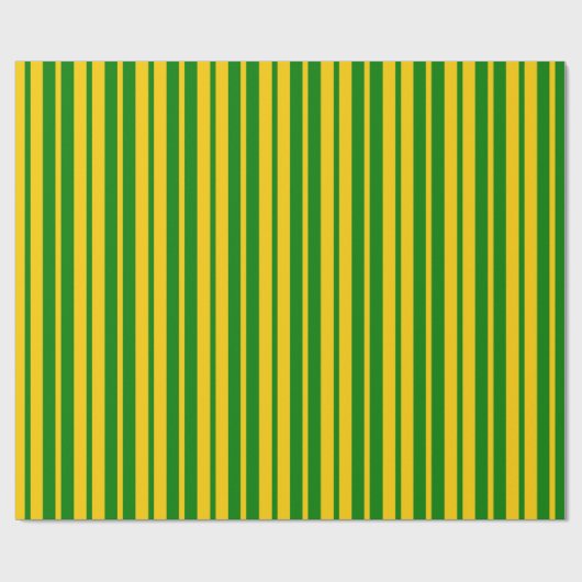 Papier Cadeau Conception de motif rayé stylé vert jaune (Plat)