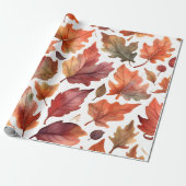 Papier Cadeau Conception de motif Rustic Radiance (Déroulé)