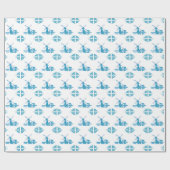 Papier Cadeau Conception de moulins à vent Delft (Plat)