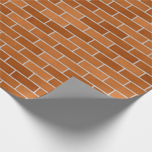 Papier Cadeau Conception de mur de briques (Coin)