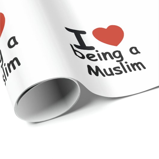 Papier Cadeau Conception de musulmans (Coin rond)