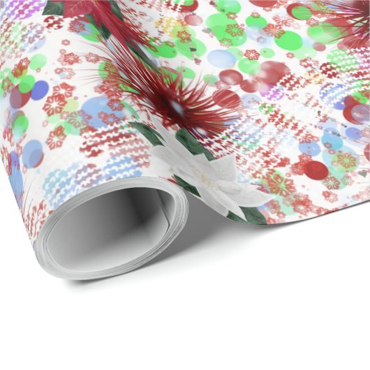 Papier Cadeau Conception de Noël Abstraite (Coin rond)