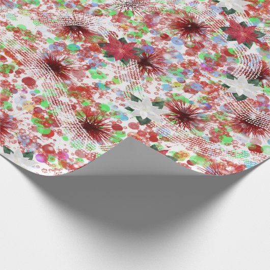 Papier Cadeau Conception de Noël Abstraite (Coin)