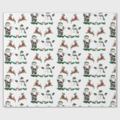 Papier Cadeau Conception de Noël, papier d'enveloppement de Noël (Plat)