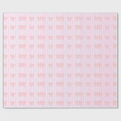 Papier Cadeau conception de nœud rose (Plat)