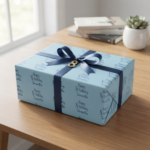Papier Cadeau Conception de nom et d'âge personnalisés pour les 