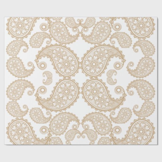 Papier Cadeau Conception de Paisley (Plat)