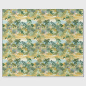 Papier Cadeau Conception de palmiers (Plat)