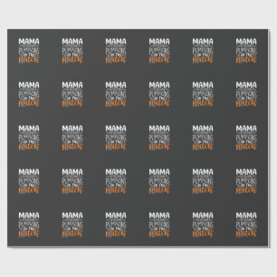 Papier Cadeau Conception de patch de citrouilles maman Halloween