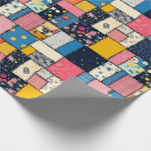 Papier Cadeau Conception de Patchwork adorable, Motif Joueur (Coin)