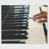 Papier Cadeau Conception de piano cool (Plat)