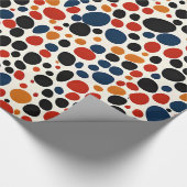 Papier Cadeau Conception de points colorés (Coin)