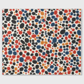 Papier Cadeau Conception de points colorés (Plat)