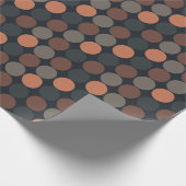 Papier Cadeau Conception de points de cercle géométrique de terr (Coin)