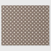 Papier Cadeau Conception de points marrons neutres de la Terre (Plat)