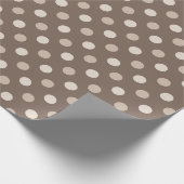 Papier Cadeau Conception de points marrons neutres de la Terre (Coin)