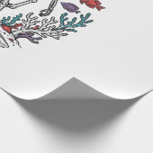 Papier Cadeau Conception de Poisson de Plongeur de Squelette de (Coin)