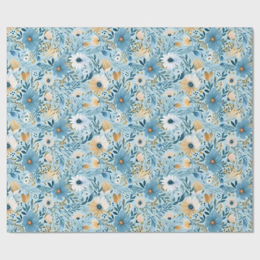 Papier Cadeau Conception de prairie de marais (Plat)