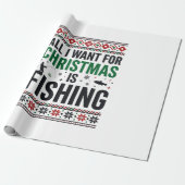 Papier Cadeau Conception de pull moche de pêche à Noël (Déroulé)