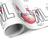 Papier Cadeau Conception de quilles (Coin rond)