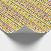 Papier Cadeau Conception de rayures colorées mignonnes (Coin)