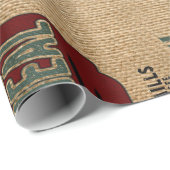 Papier Cadeau Conception de sac à grain de style de ferme (Coin rond)