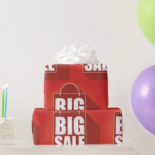 Papier Cadeau Conception de sacs de vente au détail rouges pour 