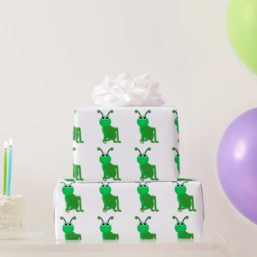 Papier Cadeau Conception de sauterelle (Cadeaux de fête)