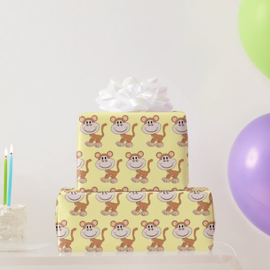 Papier Cadeau Conception de singe de n'importe quelle couleur de (Cadeaux de fête)