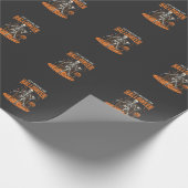 Papier Cadeau Conception de squelette juste pour Halloween_1 (Coin)