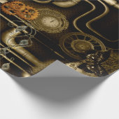 Papier Cadeau Conception de Steampunk avec des horloges et des (Coin)