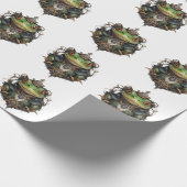 Papier Cadeau Conception de Steampunk de grenouille Froggie, (Coin)