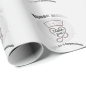 Papier Cadeau Conception de stéthoscope en forme de cœur en mode (Coin rond)