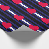 PAPIER CADEAU CONCEPTION DE STRIPES DE DRAPEAU EN CUIR PRIDE - P (Coin)