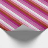 Papier Cadeau CONCEPTION DE STRIPES PRIDES LESBIENNES - PRIDE.pn (Coin)