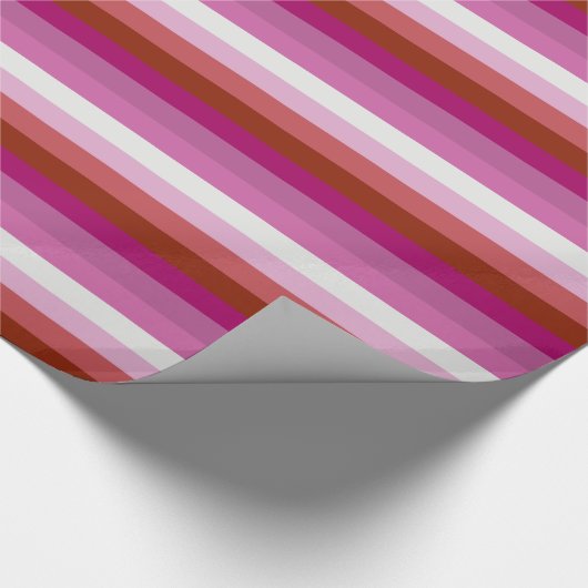 Papier Cadeau CONCEPTION DE STRIPES PRIDES LESBIENNES - PRIDE.pn (Coin)