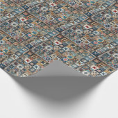 Papier Cadeau Conception de surfaces composées à l'ancienne (Coin)